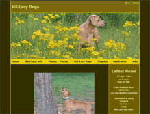 Tablet Screenshot of mslacydog.com